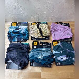 Lot Of 6 Buff Coolnet UV Multifunctional Neckwear UPF 50 Different Colors